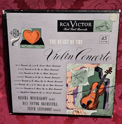 Misha Mischkoff ''Heart Of The Piano Concerto'' Red Vinyl 45RPM 4 Disc Box Set,RCA