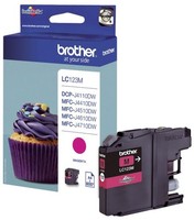 Brother® LC123M Brother® Inkjet-Druckpatronen Magenta, 600 Seiten, LC123M