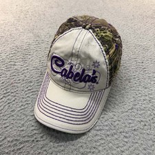 Cabelas Hat Cap Girls Baseball Cap One Size Cabelas Distressed Camo