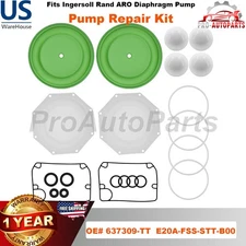 Fits Ingersoll Rand ARO Diaphragm Pump Repair Kit 637309-TT E20A-FSS-STT-B00
