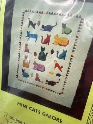 Mini Cats Galore Quilt Bonnie Jean Rosenbaum 1996 Quilting Paper Piece