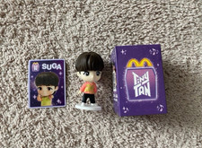 NEW BTS Tiny Tan x McDonald's Happy Meal Toy Throwback Edition SUGA Figurine