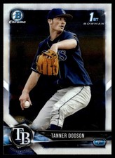 2018 Bowman Draft Chrome Tanner Dodson Tampa Bay Rays #BDC-78