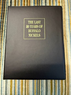 The  Last 20 Years Of Buffalo Nickels 1919-1938 In Black Folio Rainbow Toned COA