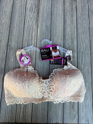 Bali Womens Lace Desire Wirefree Bra 2XL Shaping & Support Convertible Back