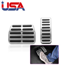 Car Anti-Slip Foot Gas Brake Pedals Pads Cover For Skoda Fabia I 1999-2007 2PCS