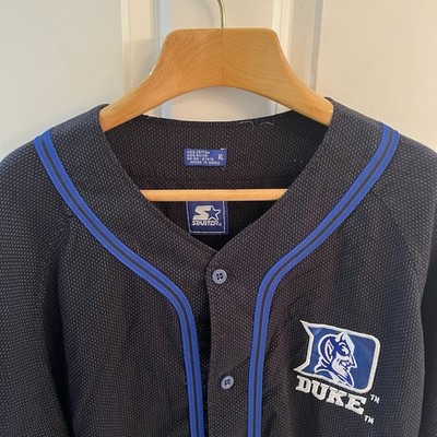 Vintage Starter Duke Blue Devils Jersey Men Extra Large XL Black