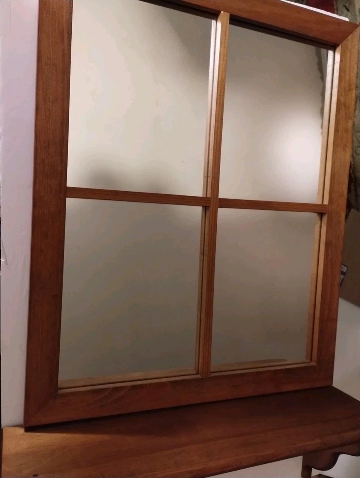 Window Wall MIrror Deco With Shelf Looks Like A WindowBut It's Just A Shelf New - Image 4 of 4