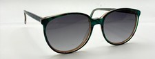 Vintage Australian Optical 797 Green Oval Sunglasses W/ NEW LENSES