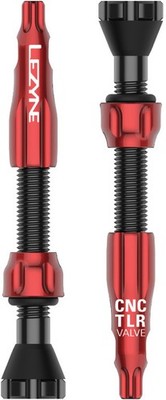 Lezyne CNC TLR Tubeless Ventil-Set (2 Stück), rot, 44 mm