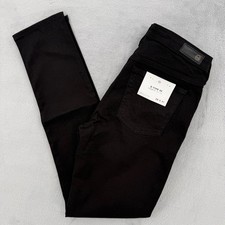 Image of AG Adriano Goldschmied B-Type 02 Cigarette Jeans Black Slim Fit Size 28 x 31