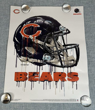 2019 NFL Chicago Bears - Drip Helmet 20 Poster, 16