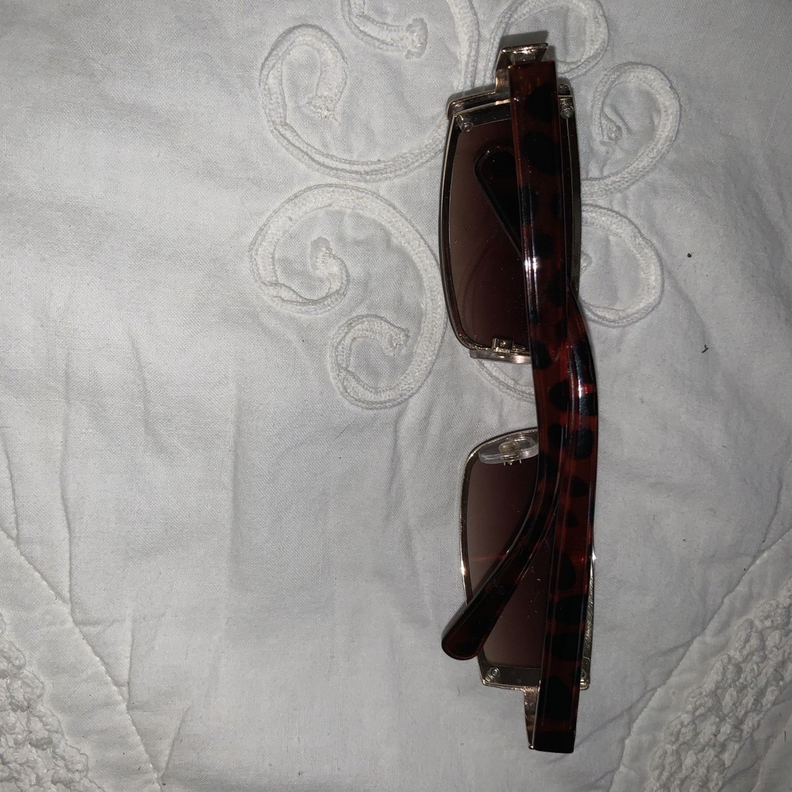 FOSTER GRANT SUNGLASSES RECTANGLE TORTOISE UNUSUA… - image 4