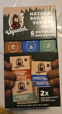 Dr. Squatch Natural Bar Soap, Variety Pack, 5.0oz, 6 pk