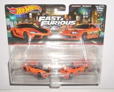 2023 Hot Wheels Premium 2-Pack Fast Furious 2021 Toyota GR Supra Toyota Supra