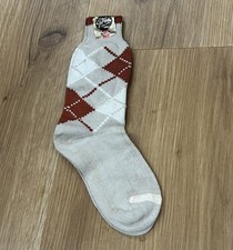 Deadstock 1960s Boys small Argyle Diamond Cotton Socks