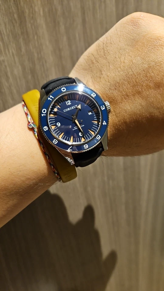 Taucher Automatikuhr 41mm Saphirglas Seagull 8215 Werk 10ATM Leuchtend Corgeut - Bild 2 von 4