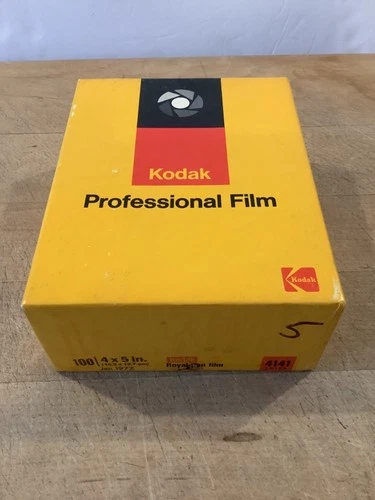 Vintage NOS KODAK ROYAL PAN 4X5 SHEET FILM-100 COUNT BOX-4141 THICK Expired 1977