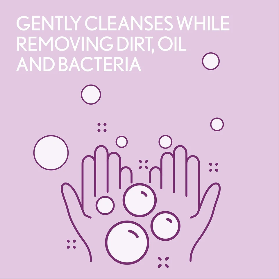 Aveeno Stress Relief Body Wash Lavender Pack of 3 Gentle Cleansing 12oz Each - Image 2 of 4