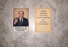 Santino Berlusconi Ovunque Tu Sia Proteggimi Dai Comunisti Fronte E Retro