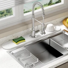 Faucet Mat for Kitchen Sink Fast Drying Non Slip Prevents Moisture Buildup