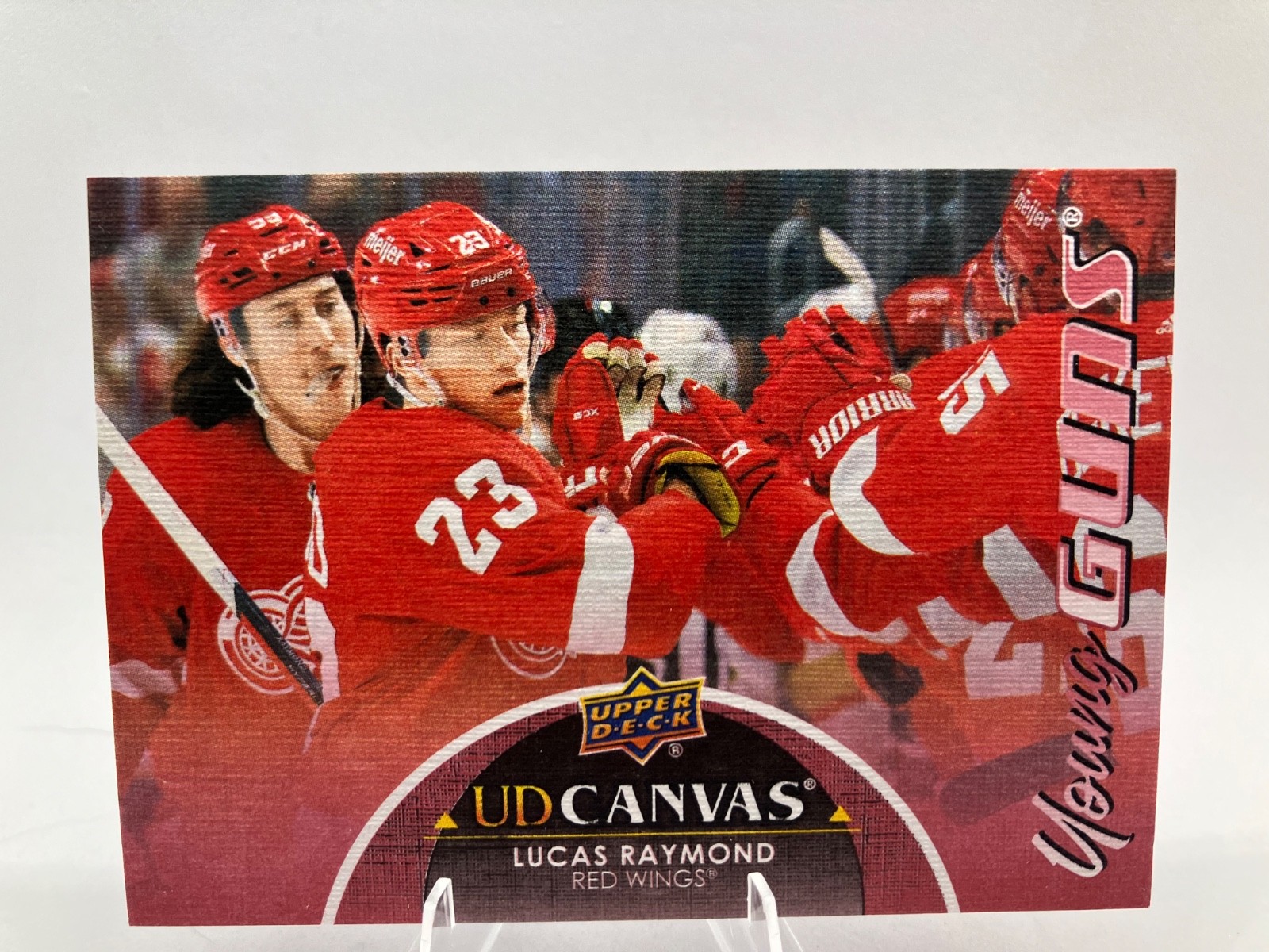 Lucas Raymond 2021-22 Upper Deck #C226 Young Guns Canvas Rookie Card
