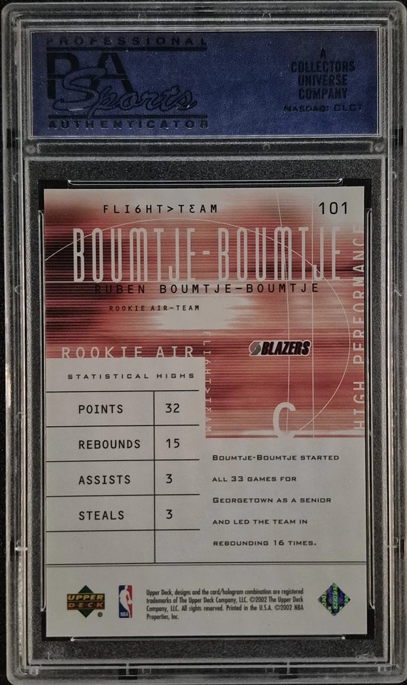 10 GEM MT 2001 U D FLIGHT TEAM RUBEN BOUMTJE #101 81037102 PORTLAND TRA..... - Image 2 of 2