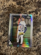 2025 Topps Chrome Roki Sasaki RC #217 Prism Refactor Los Angeles Dodgers