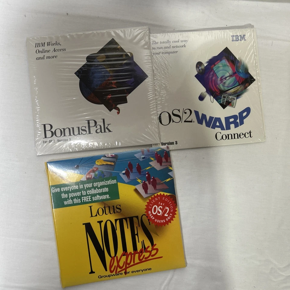 IBM OS/2 Warp Connect Version 3 CD-Rom Vintage Computer Software *New in box - Image 2 of 4