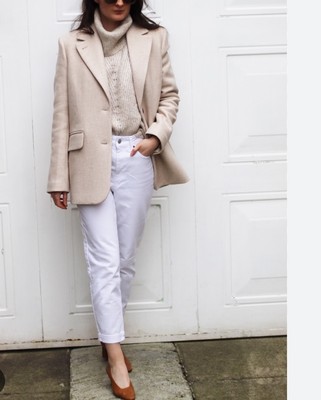 & Other Stories Jacket Stockholm Atelier  Manteca Women 10 Wool Coat Beige