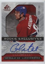 2006 SP Game Used Edition Rookie Exclusives /100 Guillaume Latendresse Auto r9d