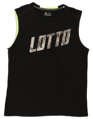 Lotto Mens Life's Graphic Vest Top Medium Black FJ11