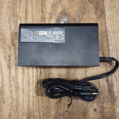 TP-LINK T535243-2-DT 53.5V 2.43A 130W AC POWER SUPPLY ADAPTER POE SWITCH USED