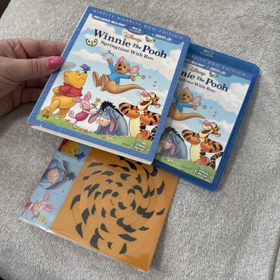 DISNEY WINNIE THE POOH: SPRINGTIME WITH ROO BLU RAY + SLIPCOVER !