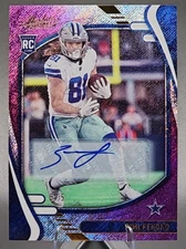 Simi Fehoko 5/5 2021 Panini Absolute Rookie RC Auto Purple Spectrum Cowboys SSP
