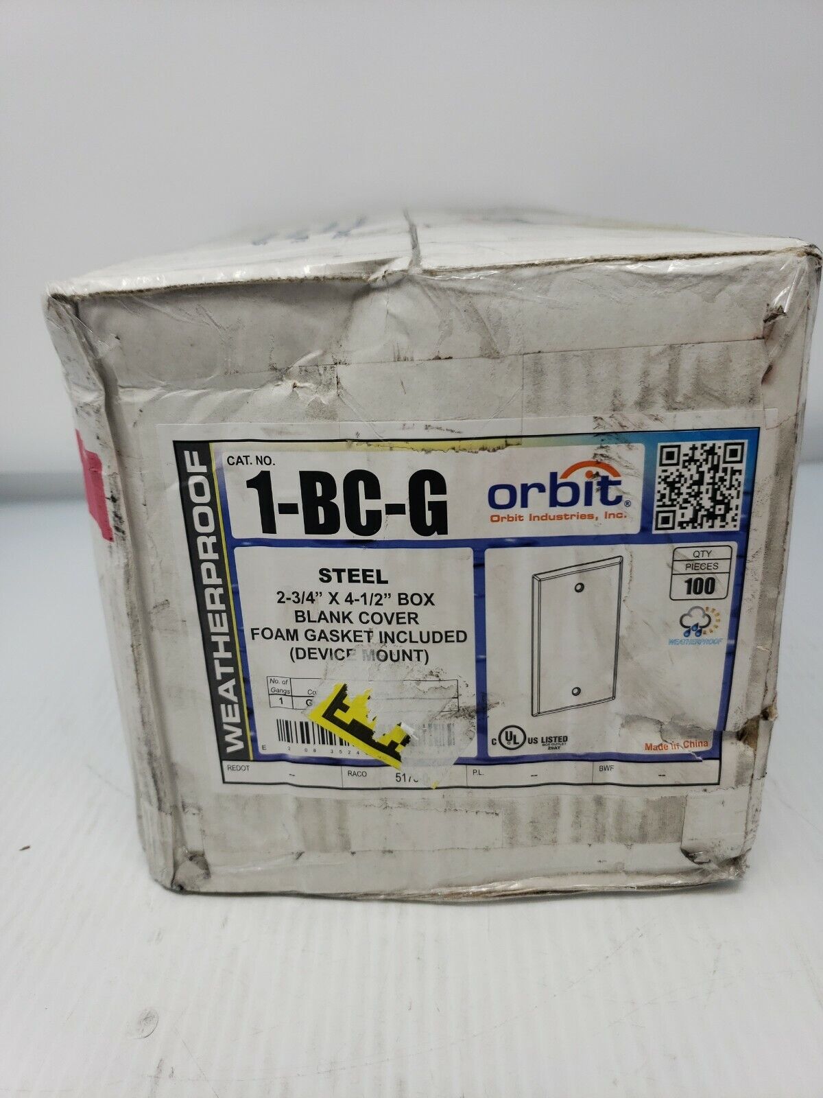 Orbit 1-BC-G Steel Blank of Box Philadelphia Mall 2021new shipping free Cover 100