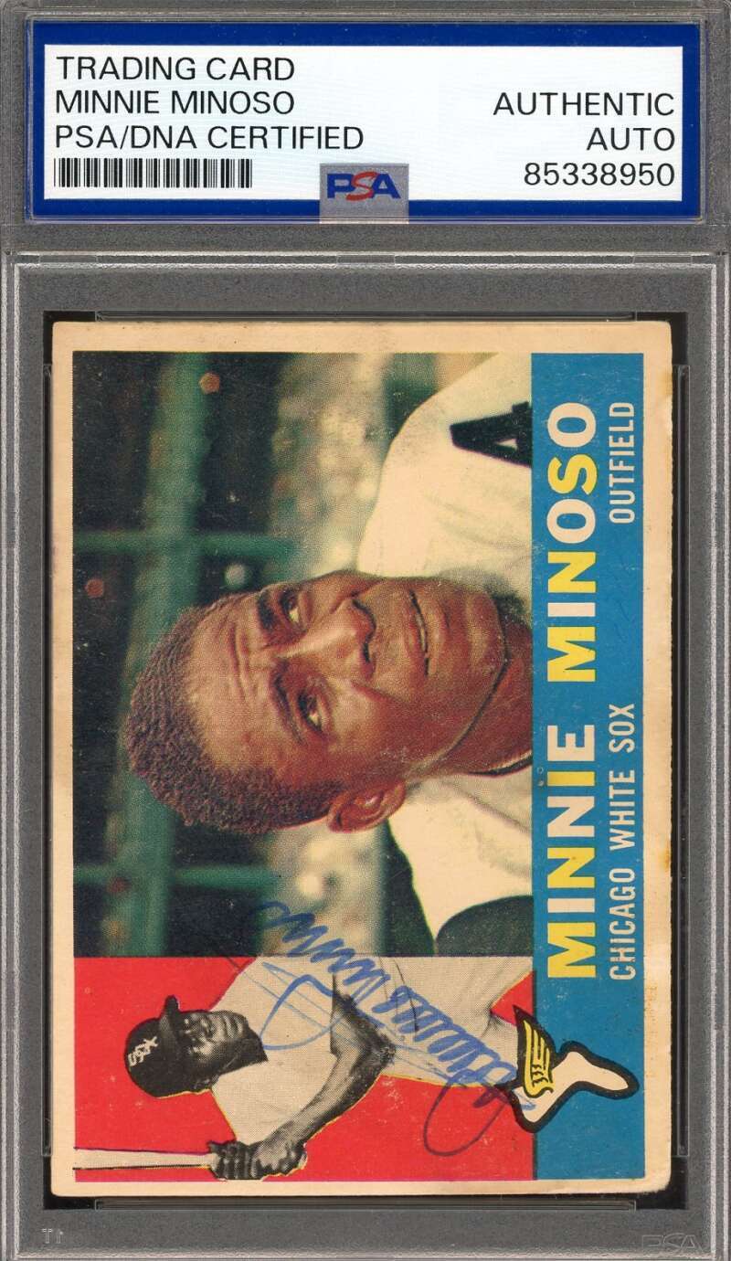 Minnie Minoso PSA DNA Signed 1960 Topps Autographed