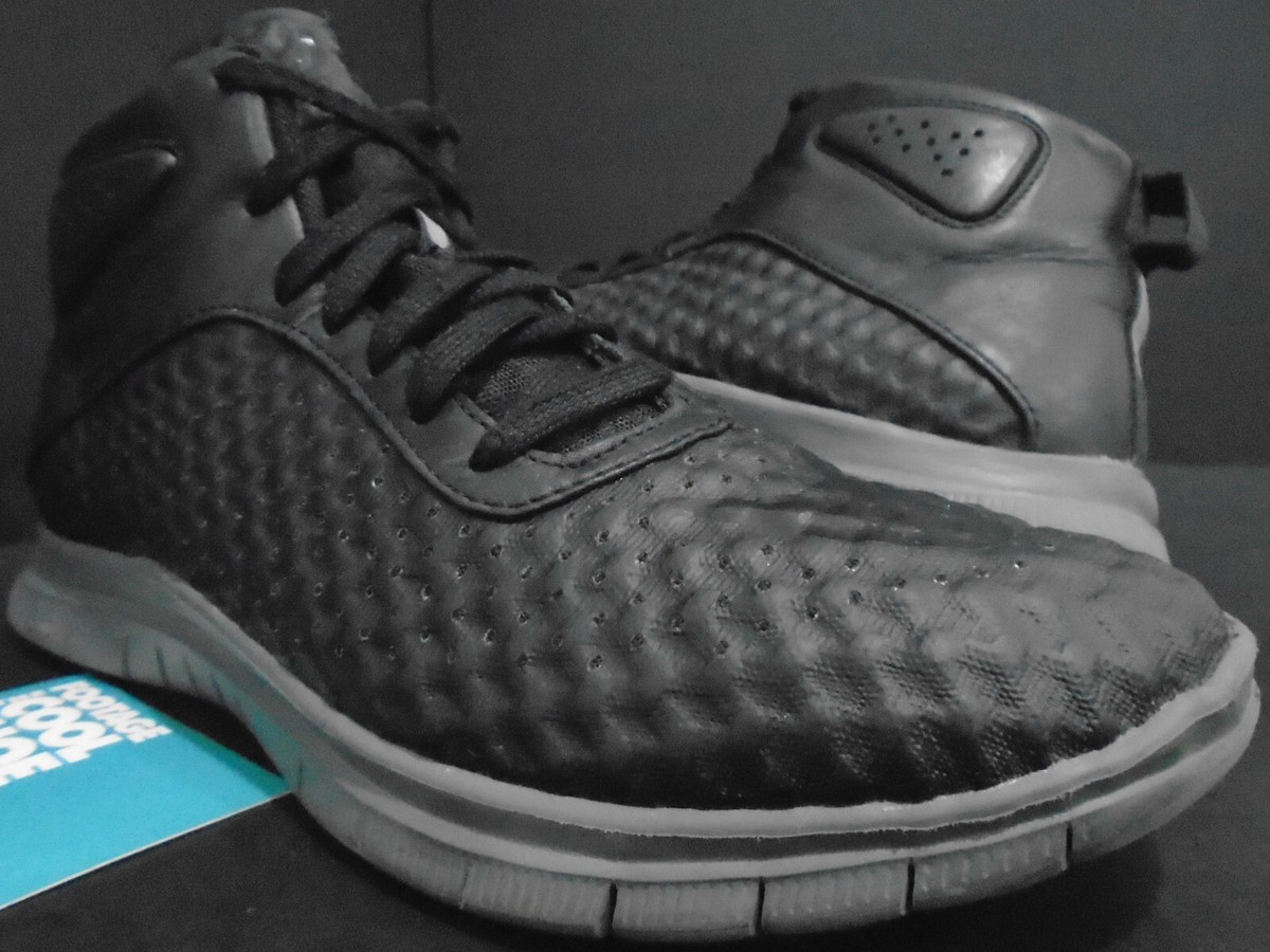 2014 NIKE FREE HYPERVENOM MID RUN BLACK DARK GREY 705496-001 9 | eBay