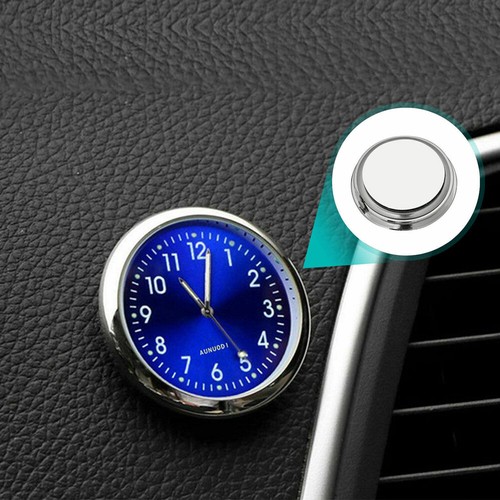 Blue Luminous Clock Mini Quartz Analog Watch Car Accessories For Boat Truck - Picture 5 of 6