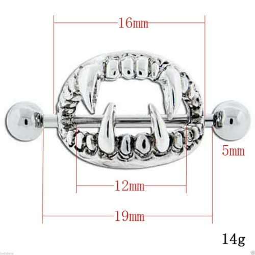 1 x Nipple Bar / Shield - UK SELLER - 316L Surgical Steel - Barbell Piercing New - Picture 90 of 99