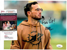 Mike McDaniel Signed 8x10 Photo Autograph, Coach, Dolphins, Fins Up, JSA COA