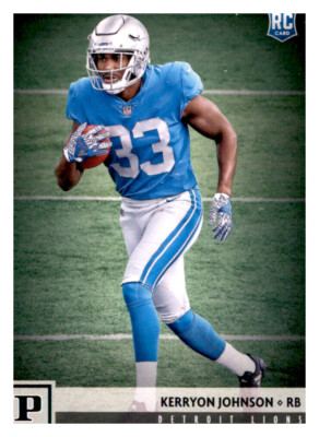 2018 Panini Kerryon Johnson NFL Insert Rookie RC PWE Lions #317