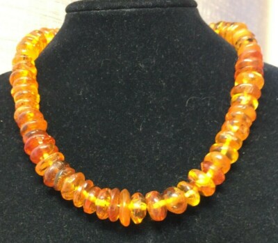Old Antique Vintage Natural Baltic Amber Necklace 57 Gr