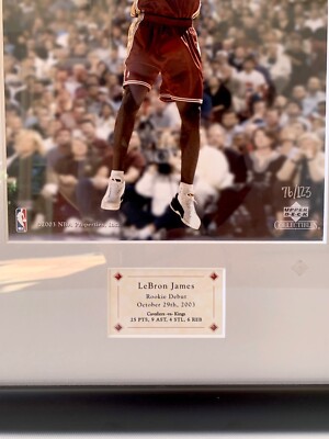 レブロン・ジェームズ、レブロン、アッパーディック、ルーキー、NBA Upper Deck Lebron James NBA Rookie Debut Photo Limited