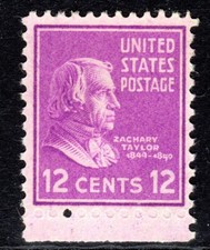 United States Scott # 817 VF MNH 1938 12 Cent Zachary Taylor