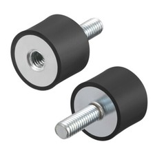 4pcs M6 Rubber Mounts Shock Absorber Anti Vibration Isolators Bobbin 20mm x 15mm