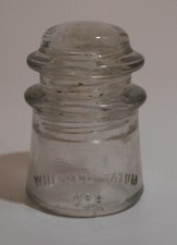 Vintage Clear Glass Insulator Made in USA