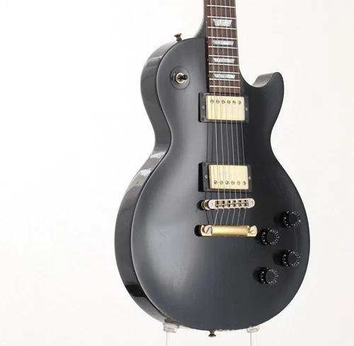 Gibson Les Paul Studio Ebony Gold Hardware Made in 2001   store Electric Guiar