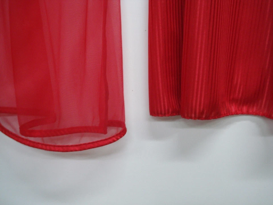 Hecho en EE. UU. Lencería Nancy King Conjunto Largo Peignoir Vestido y Bata Talla Pequeña Rojo #435N Foto 2 de 3