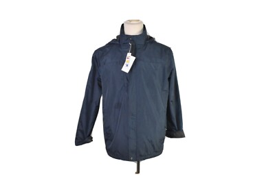 North end vintage hoodie jacket men large navy all polyester NWT-skub0305